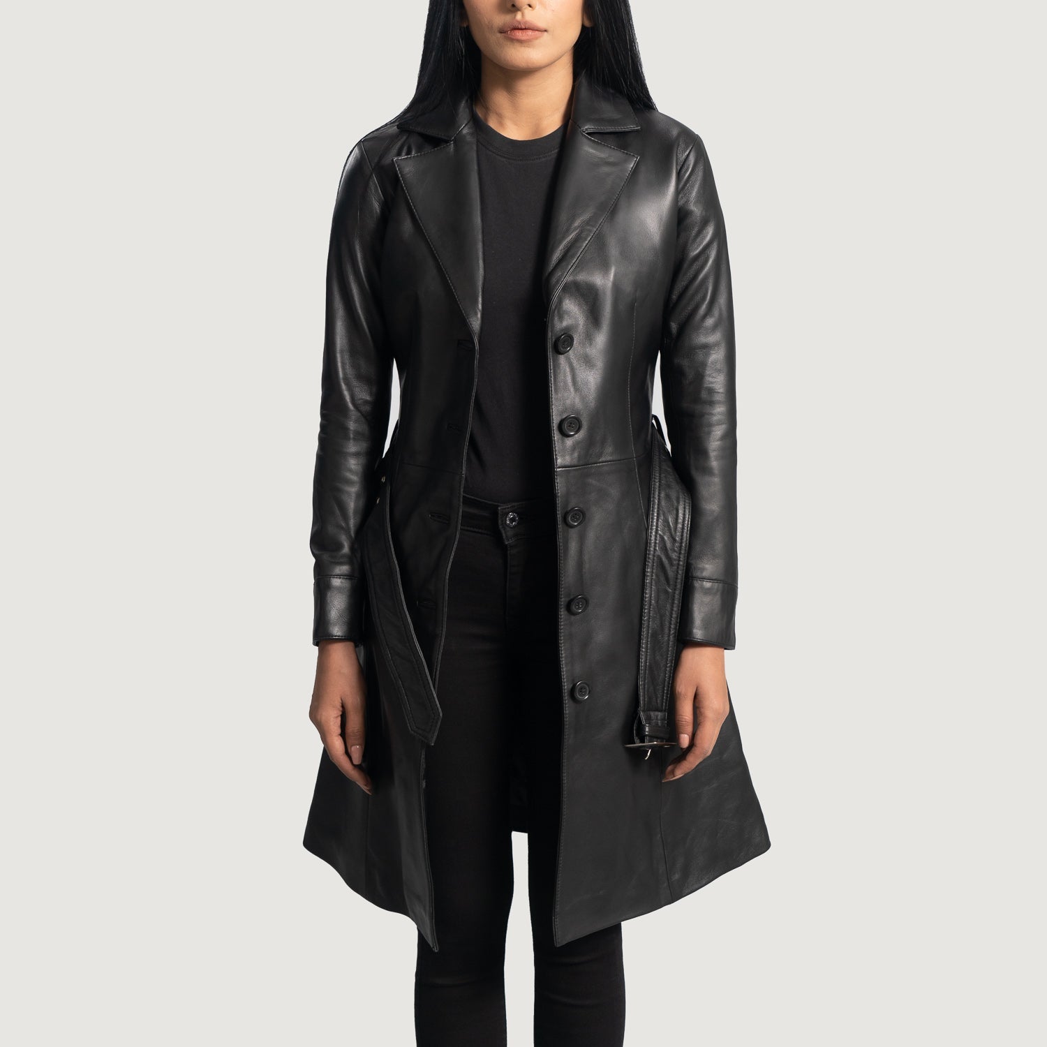 Women's Long Leather Coats - Buy Long Leather Coats For